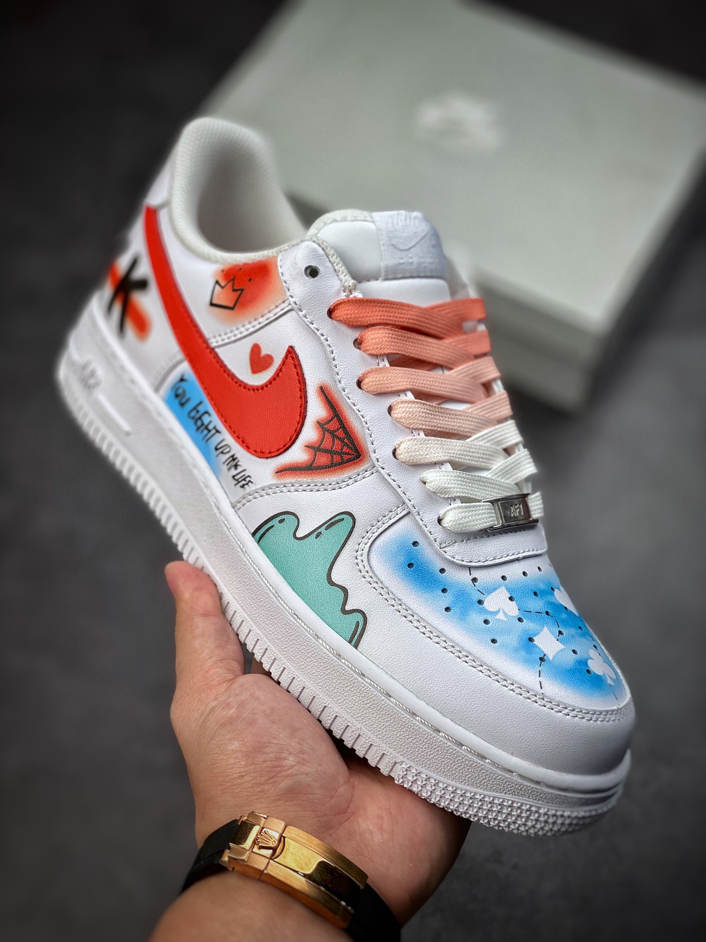 260 Nike Air Force 1 Low 07 二次元主题 小丑涂鸦配色CW2288-111