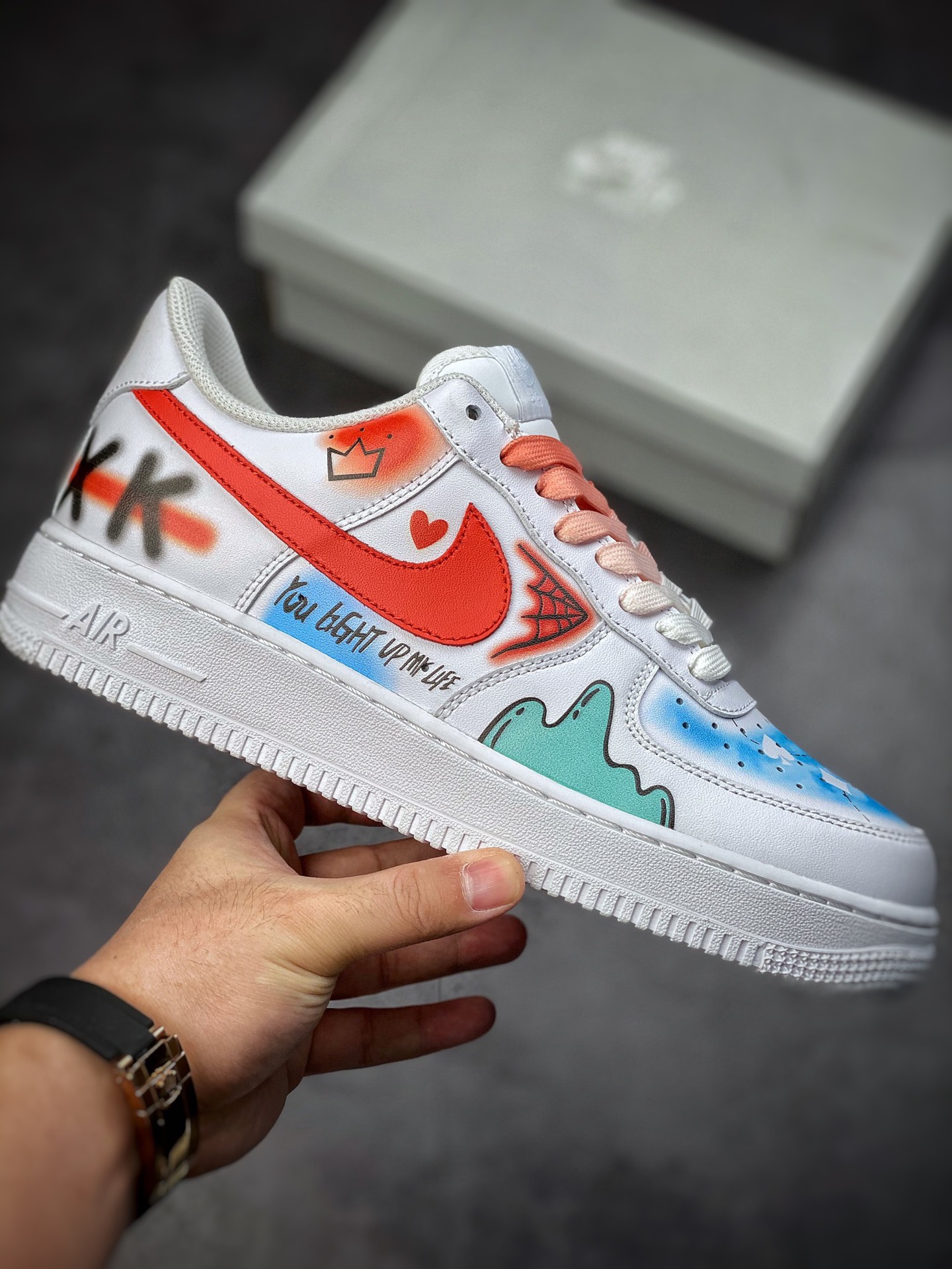 260 Nike Air Force 1 Low 07 二次元主题 小丑涂鸦配色CW2288-111