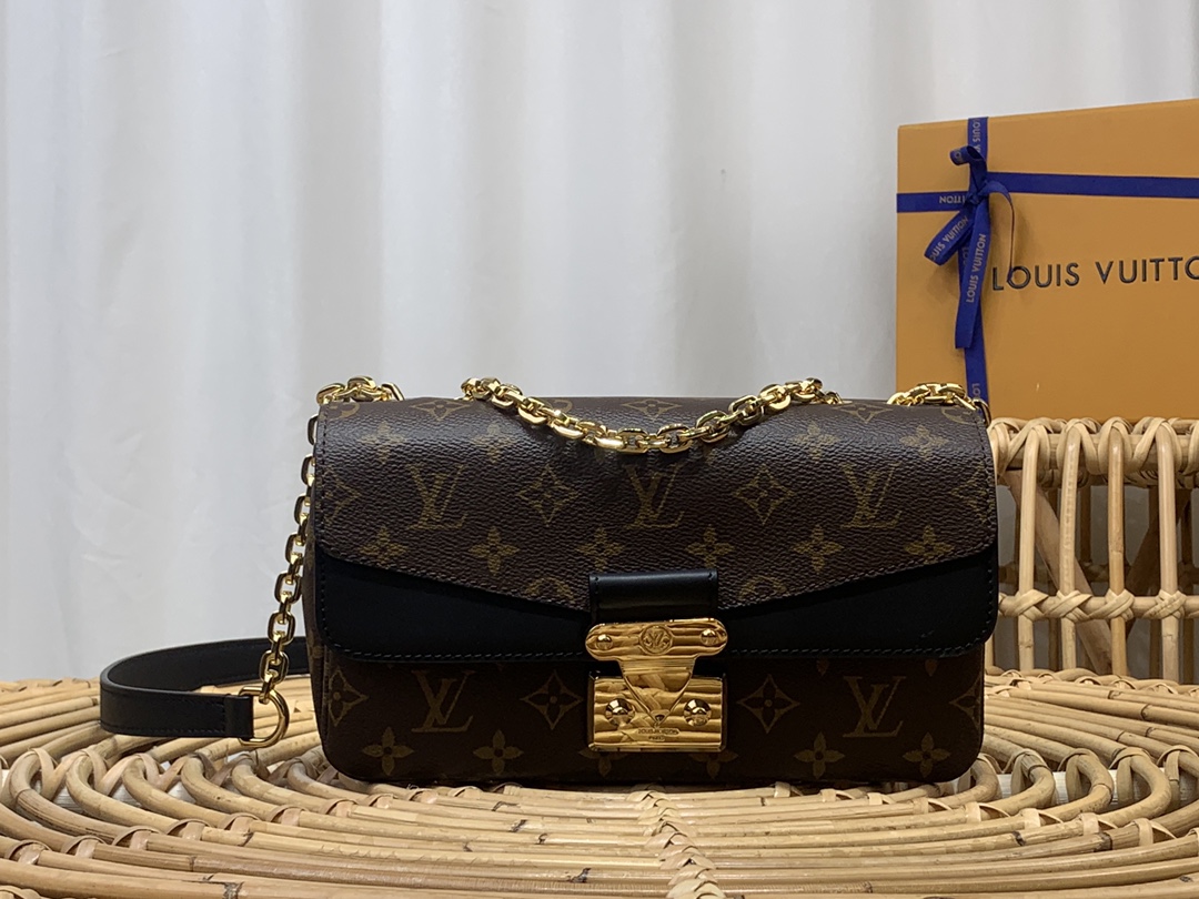 Louis Vuitton LV Pochette MeTis Handbags Crossbody & Shoulder Bags Online Sales
 Black Brown Spring Collection Chains M45127