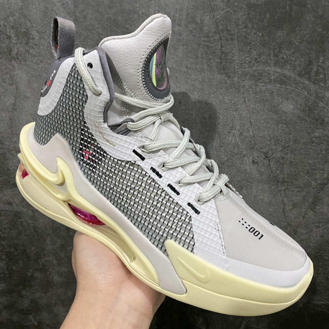 图片[4]-Nike Air zoom G.T.Jump EP 实战篮球鞋 灰白 国内版 独家私模开发 定制梭织面料 十分透气 真纤维气垫加持 脚感无敌 百分之百还原原版味道 货号：DC9039-002 尺码：39-46-选品中心