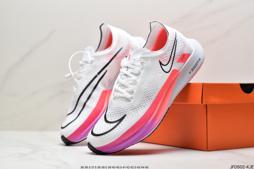 170 耐克Nike Zoomx Streakfly Proto 低帮跑步鞋白黑橙男女运动鞋 DH9275