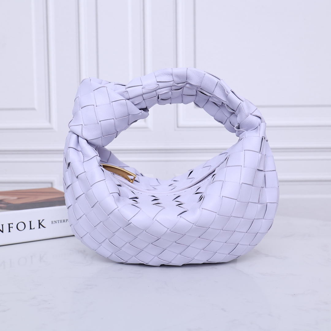 Sac à main hobo Bottega Veneta en cuir d'agneau tressé avec nœud