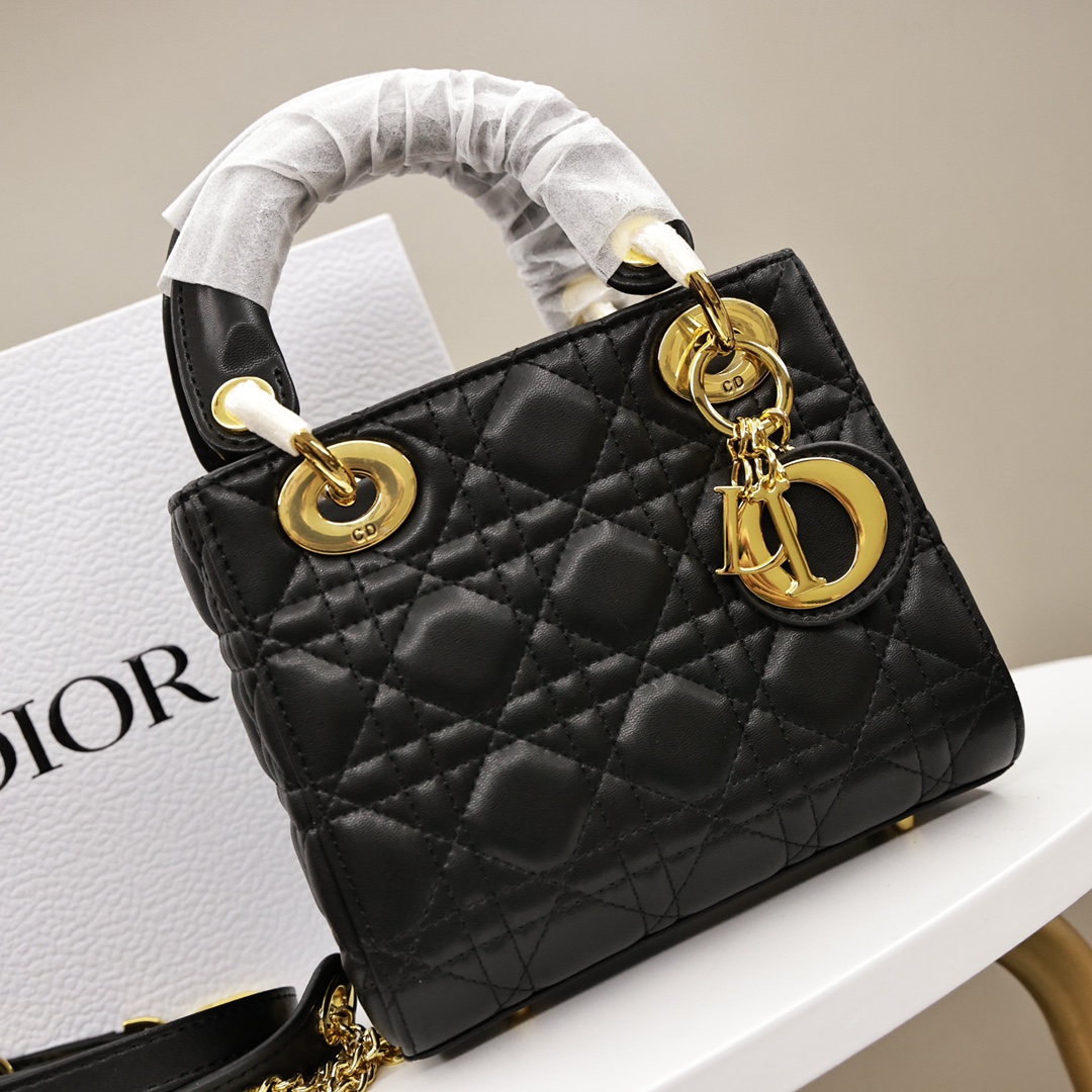 K0  Dior迪奥戴妃包小号三格