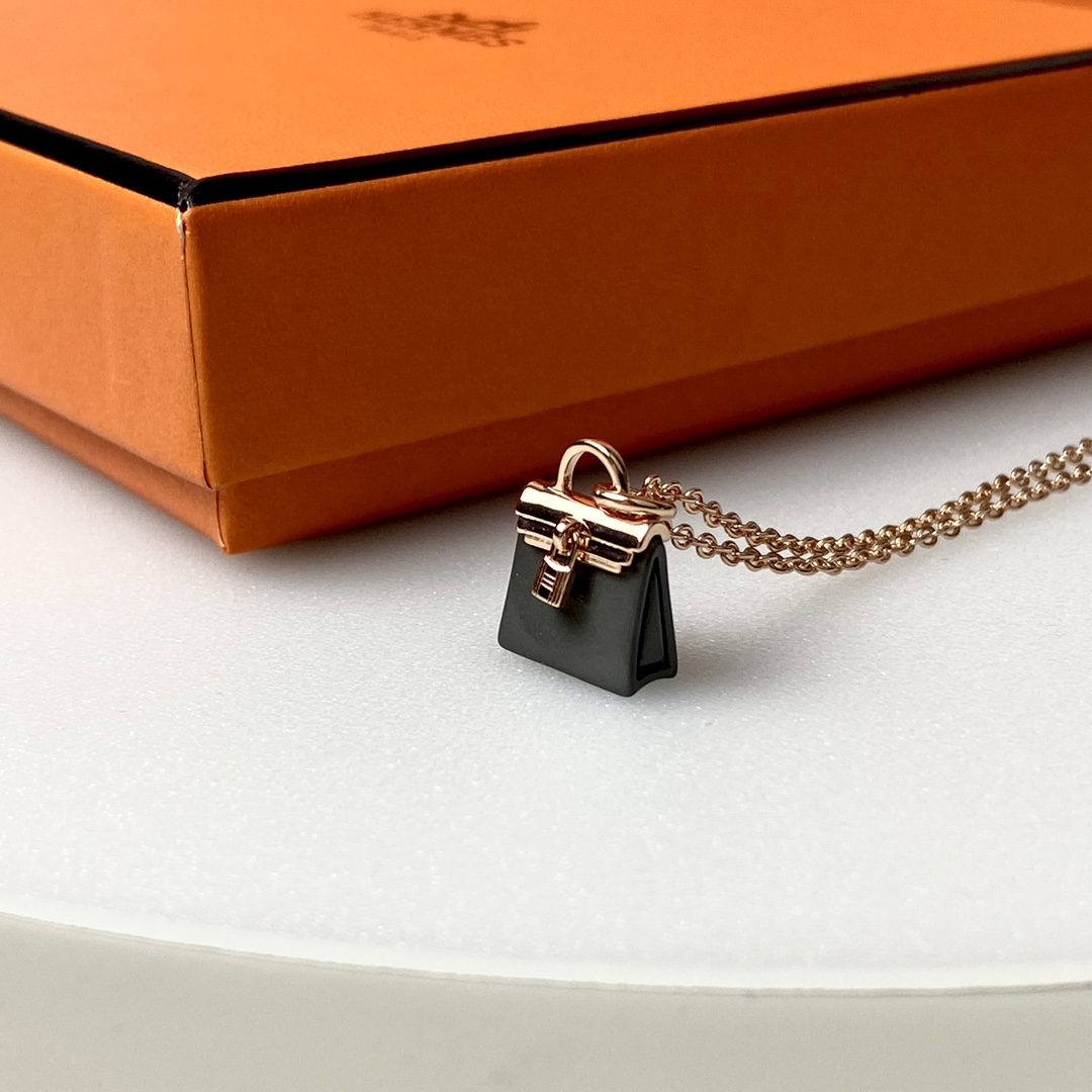 Hermes Kelly Luxury
 Jewelry Necklaces & Pendants Black