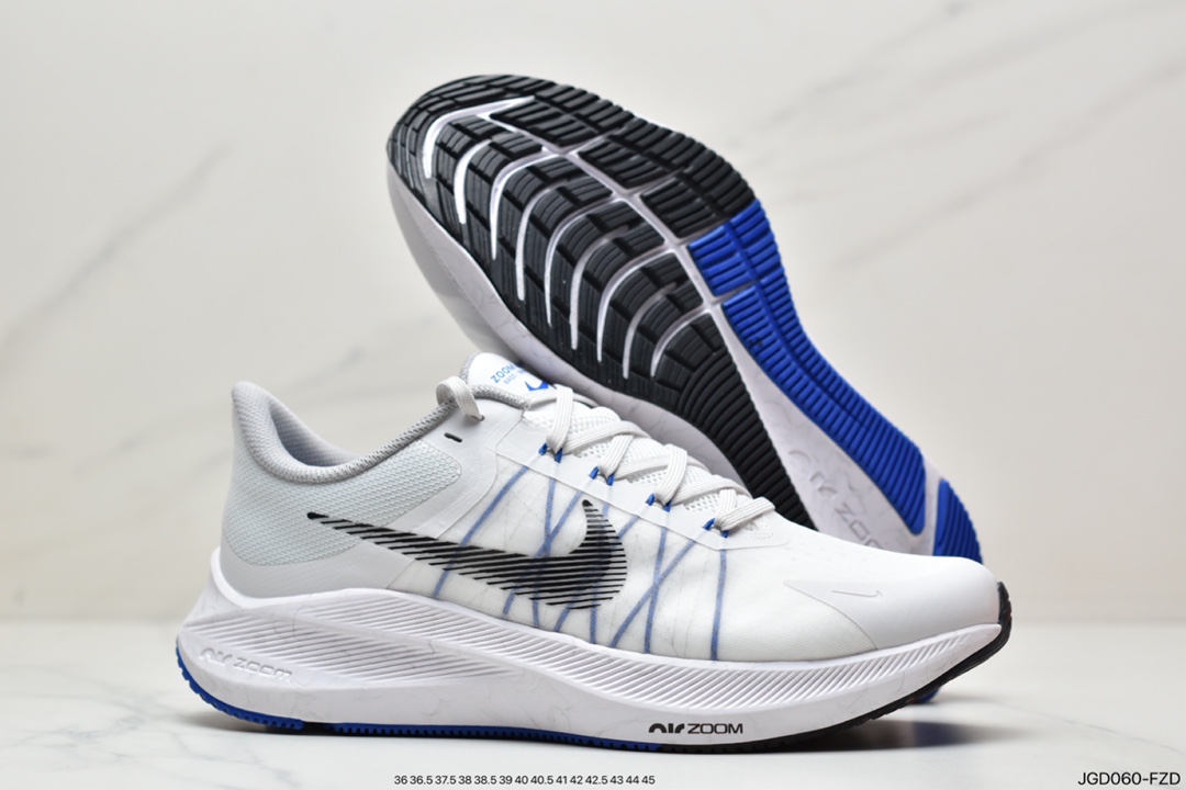 180 耐克Nike Air Zoom Winflo 8登月V8代 2022夏季新款超轻网面透气 时尚休闲鞋CW3419-008