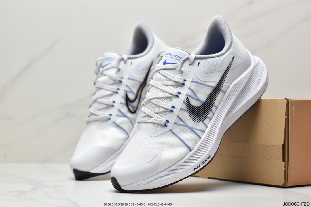 180 耐克Nike Air Zoom Winflo 8登月V8代 2022夏季新款超轻网面透气 时尚休闲鞋CW3419-008