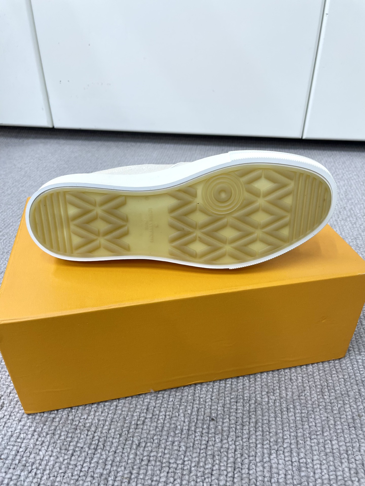 Louis Vuitton Men's Cream Monogram Canvas Slip-On Sneakers Size 38-44 10 i1652987771 5104 8