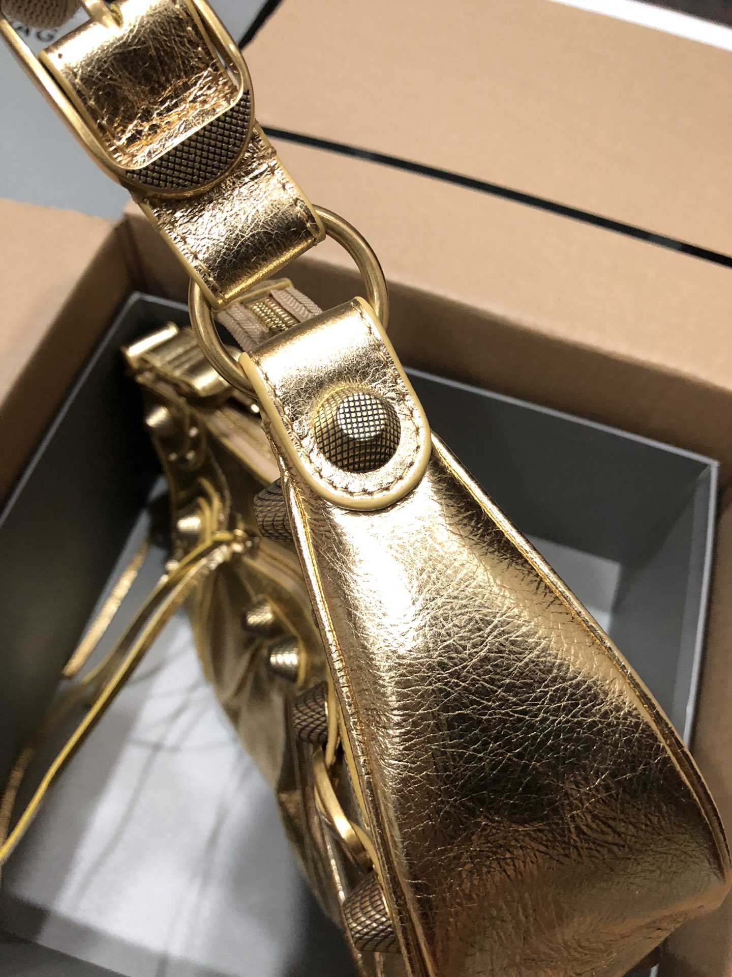 Balenciaga Style Leather Card Holder Lookbook Reference image 2