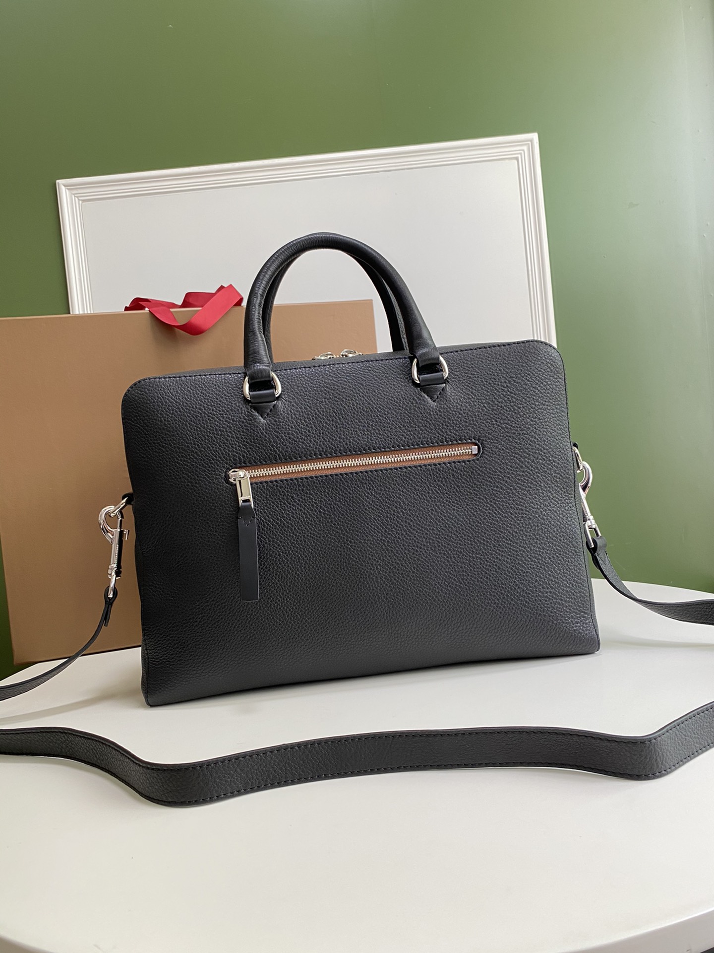 Burberry Briefcase Black 37 x 9 x 27cm business