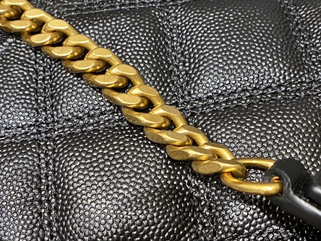 Saint laurent Ysl 80’s 𝙑𝙖𝙣𝙞𝙩𝙮 方形水桶化妆包 649779黑色