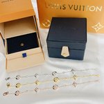 Louis Vuitton Jewelry Bracelet Gold Platinum Rose Yellow Polishing 925 Silver