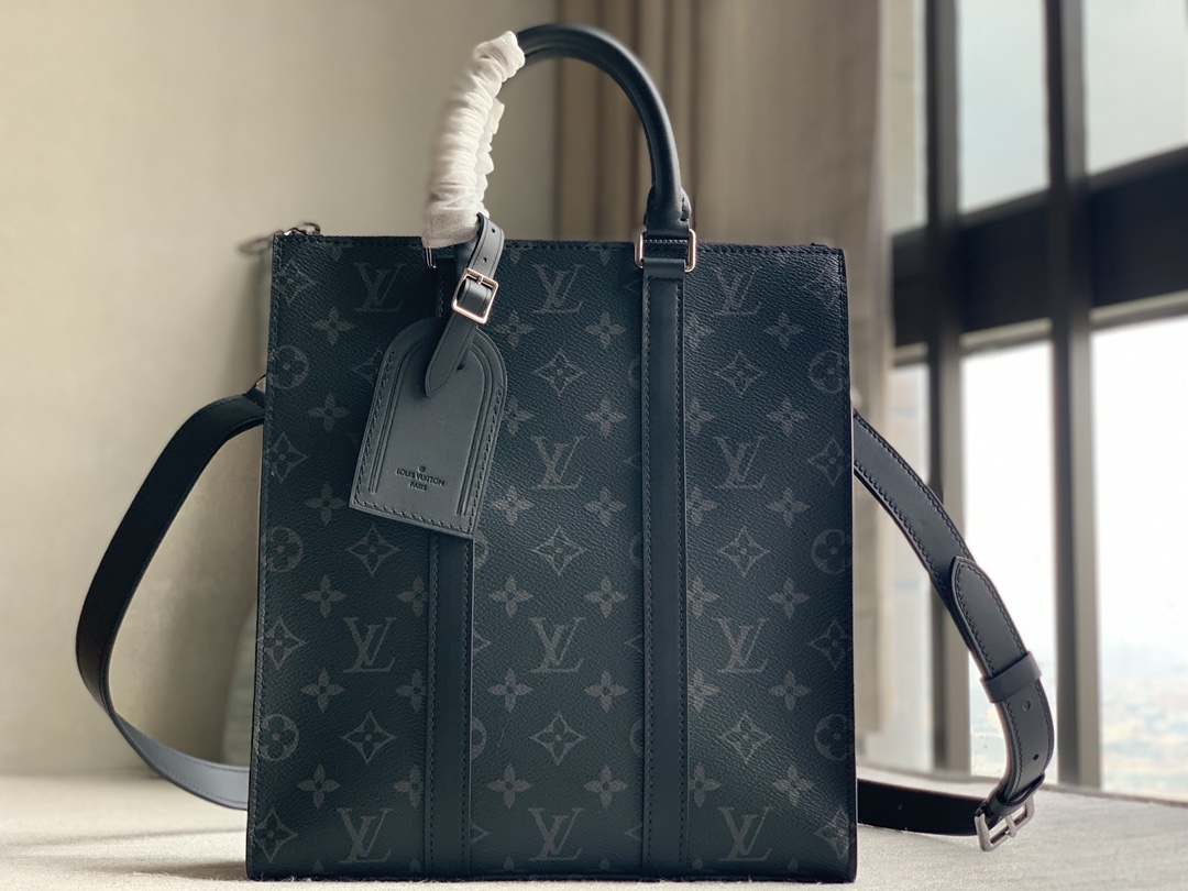 Louis Vuitton LV SAC PLAT CROSS official sale m46098 black flower casual