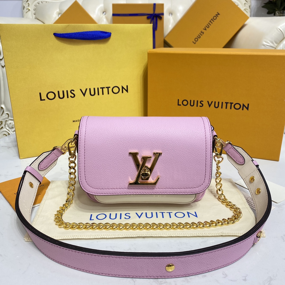 Louis Vuitton LV Lockme Tender Luxury
 Bags Handbags Black Blue Brown Green Grey Pink Purple White Calfskin Cowhide Chains M58555