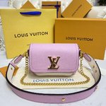 Louis Vuitton LV Lockme Tender Bags Handbags Black Blue Brown Dark Green Grey Pink Purple Red White Calfskin Cowhide Chains M58555