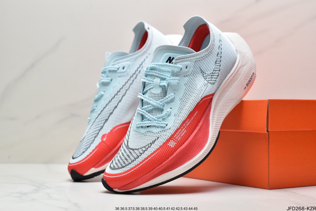 170 耐克NK ZoomX Vaporfly Next拉松跑步鞋 二代 鞋面使用了全新 Vaporweave 科技