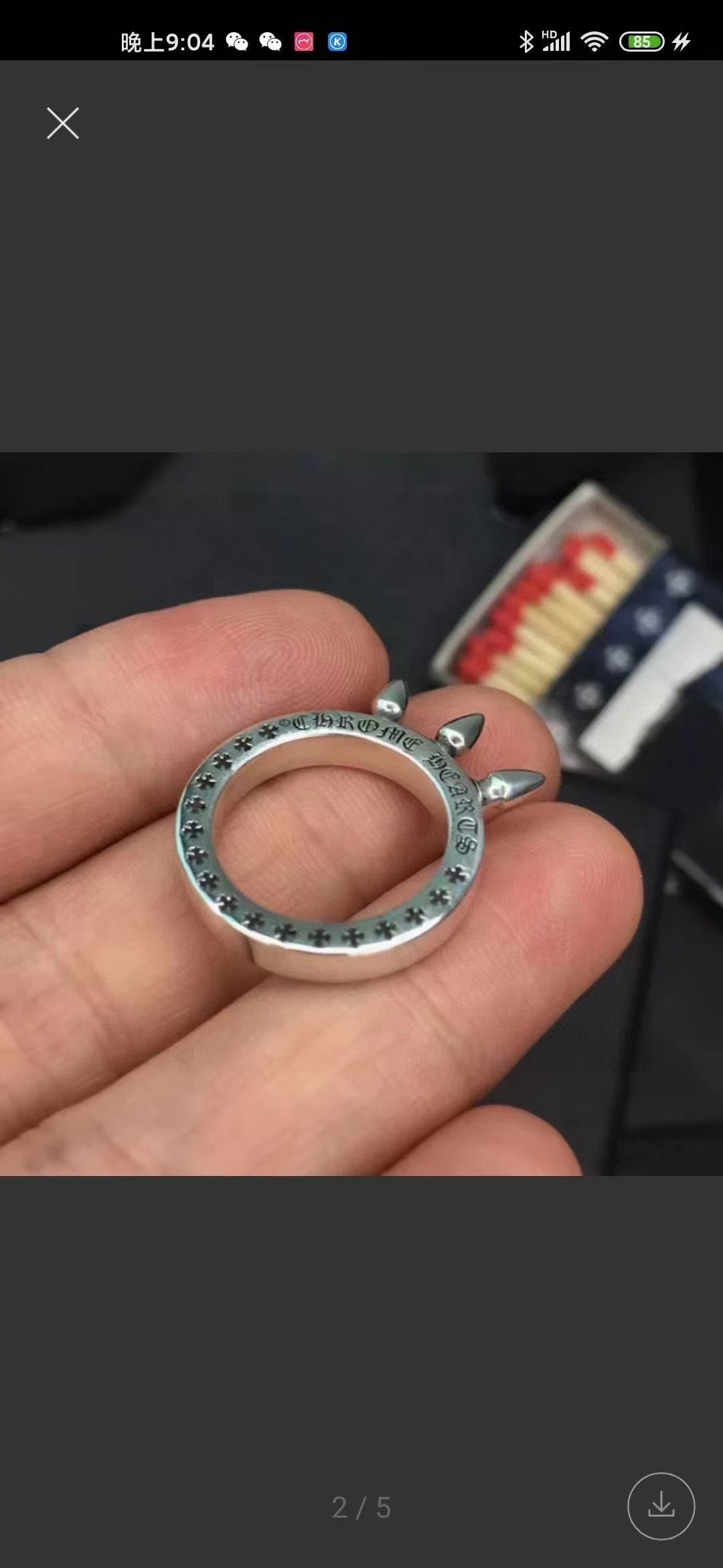Chrome Hearts Designer
 Jewelry Ring- Unisex Vintage