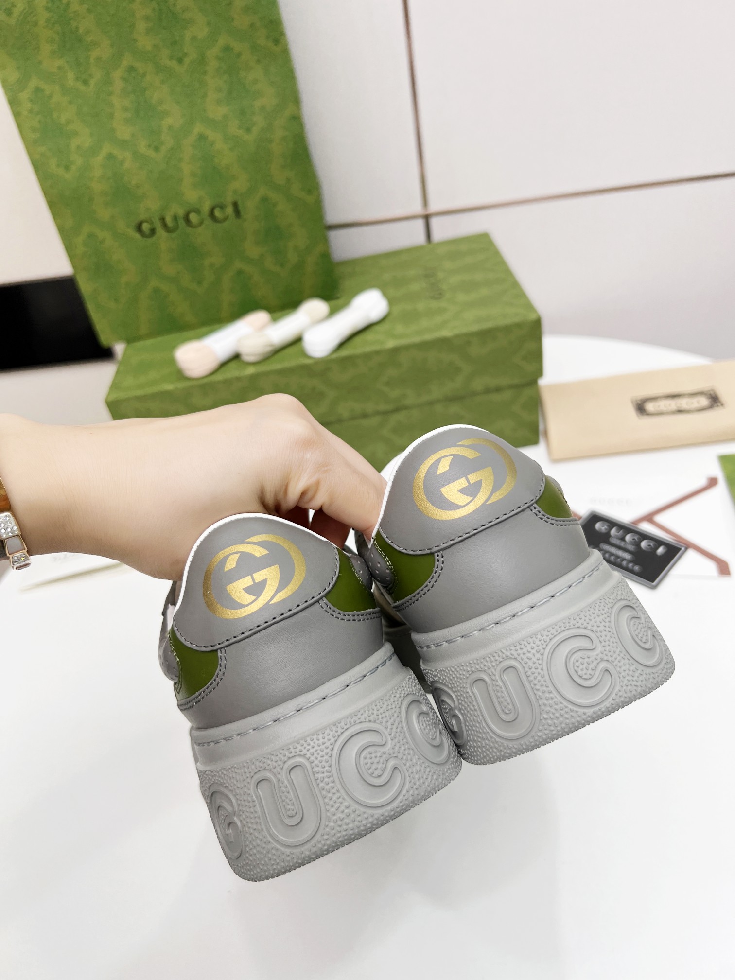 Precio de fábrica:260Gucci - ¡Nueva colección deportiva de suela gruesa suave ligera Chunky! ¡G mode