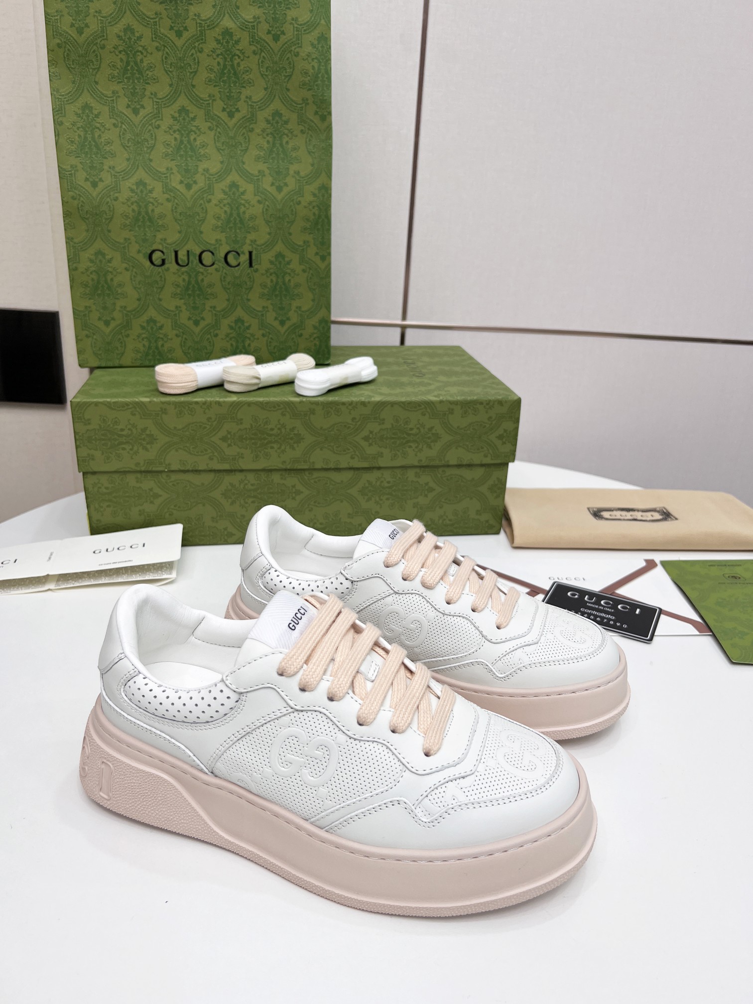 Precio de fábrica:260Gucci - ¡Nueva colección deportiva de suela gruesa suave ligera Chunky! ¡G mode
