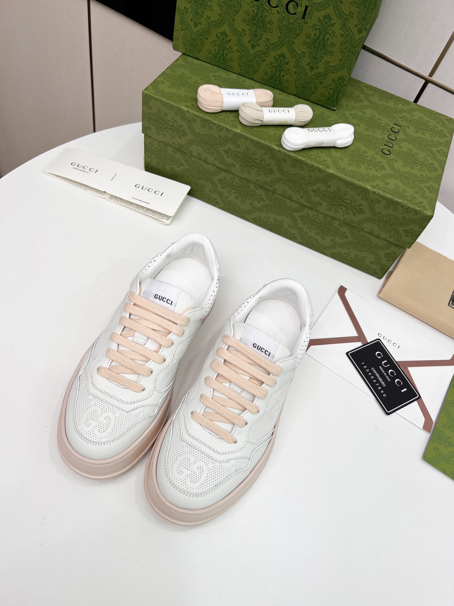 Precio de fábrica:260Gucci - ¡Nueva colección deportiva de suela gruesa suave ligera Chunky! ¡G mode