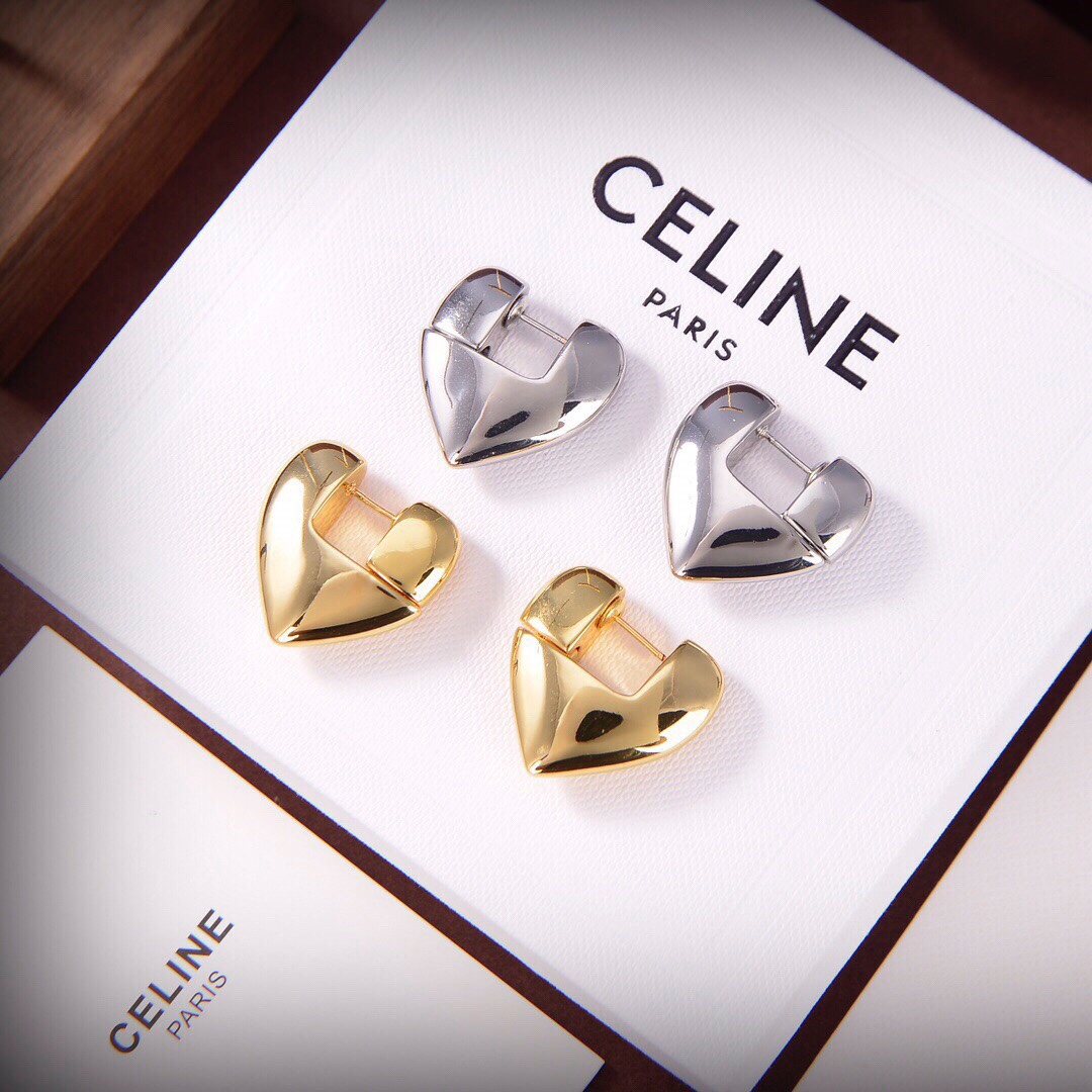 Celine Jewelry Earring Yellow Brass Fashion