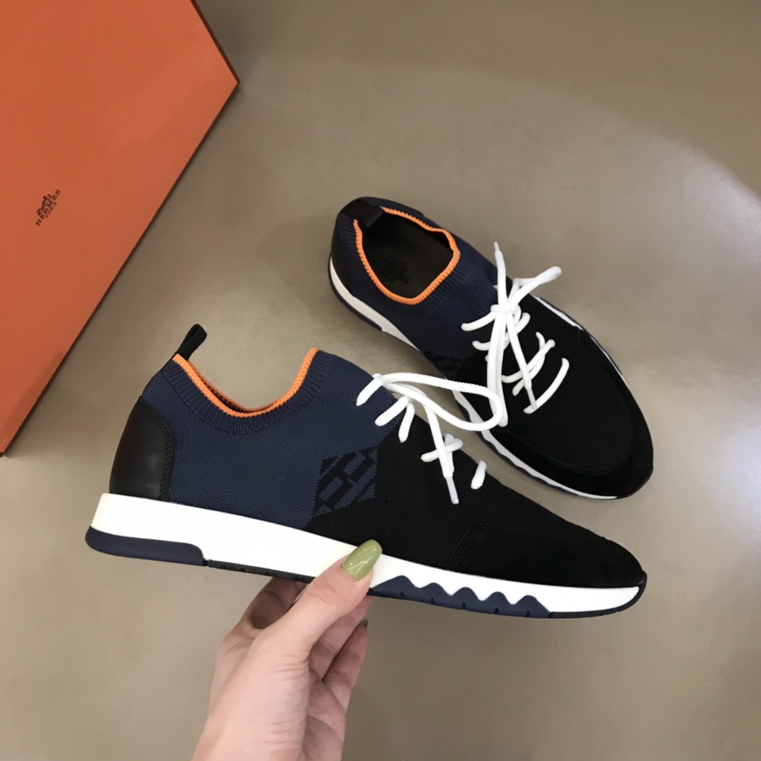 爱马仕HERMES   进口原版飞织透气官方最新高端男士运动休闲鞋