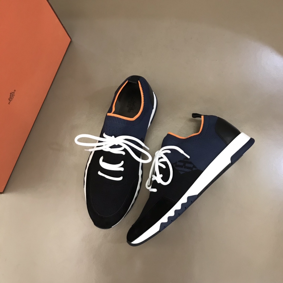 爱马仕HERMES   进口原版飞织透气官方最新高端男士运动休闲鞋