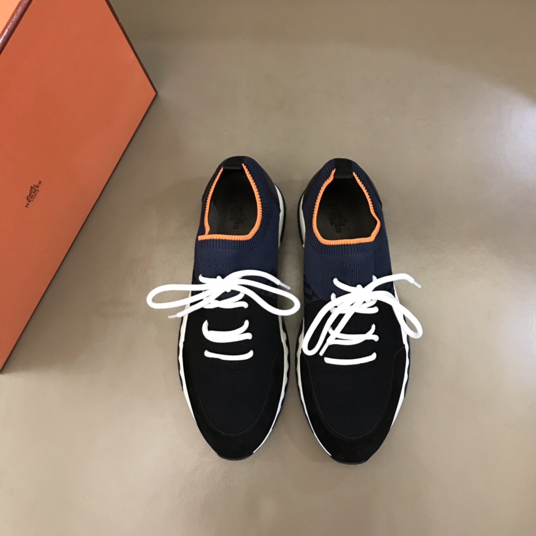 爱马仕HERMES   进口原版飞织透气官方最新高端男士运动休闲鞋