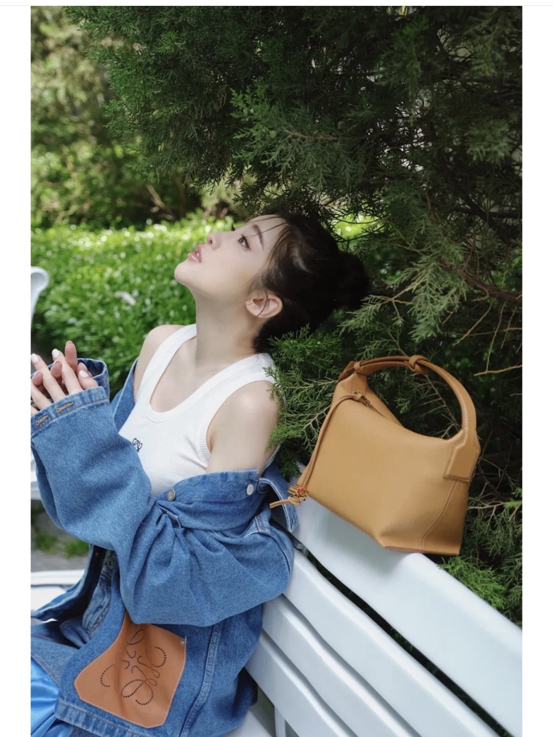 LOEWE罗意威 520情人节限定款 cubi全皮饭盒包 0559暖沙色