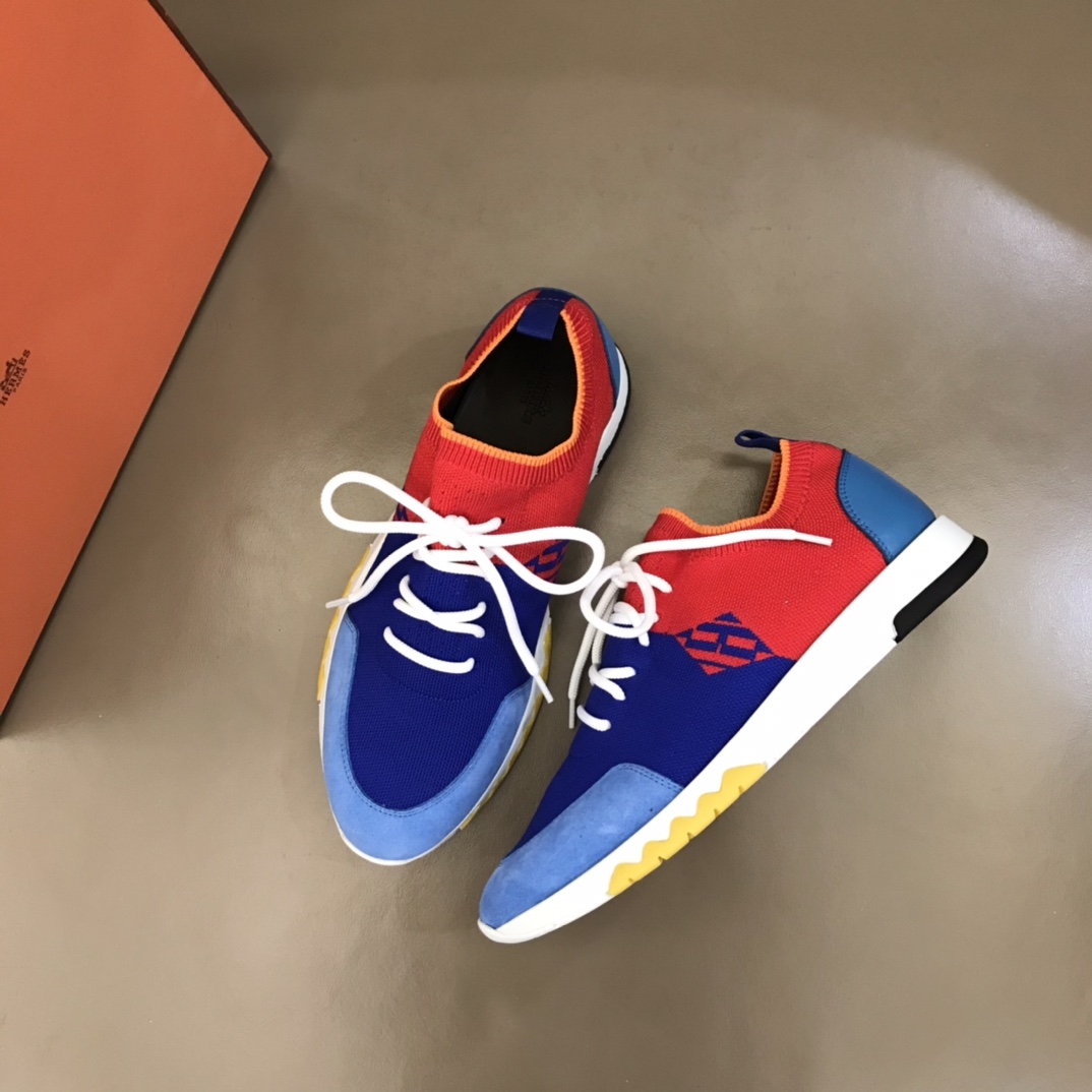 爱马仕HERMES   进口原版飞织透气官方最新高端男士运动休闲鞋