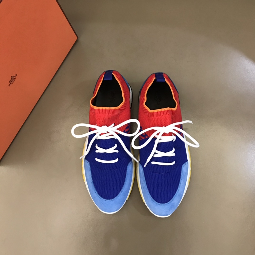 爱马仕HERMES   进口原版飞织透气官方最新高端男士运动休闲鞋