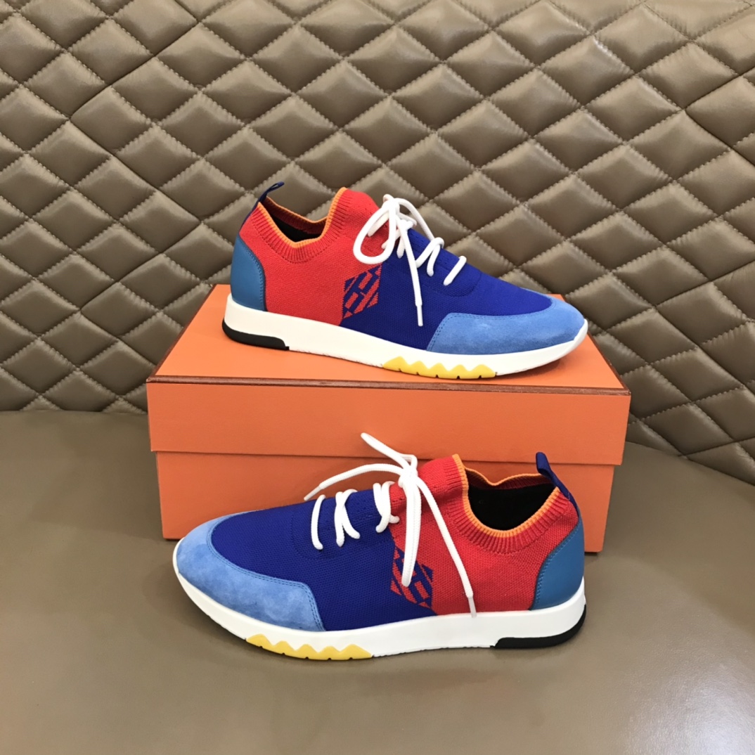 爱马仕HERMES   进口原版飞织透气官方最新高端男士运动休闲鞋