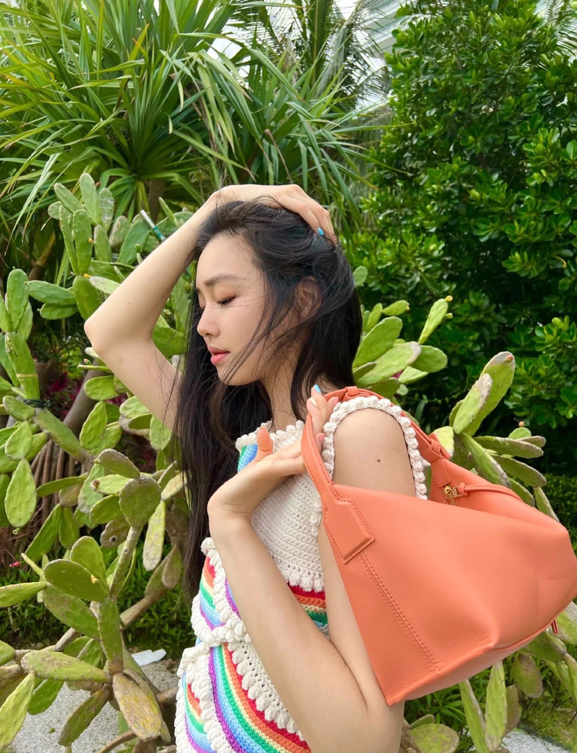 LOEWE罗意威 520情人节限定款 cubi全皮饭盒包 0559橙