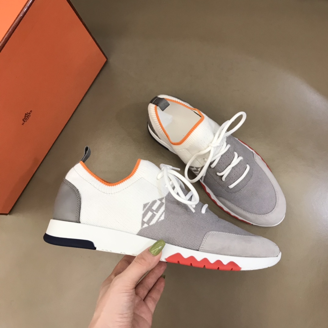 爱马仕HERMES   进口原版飞织透气官方最新高端男士运动休闲鞋