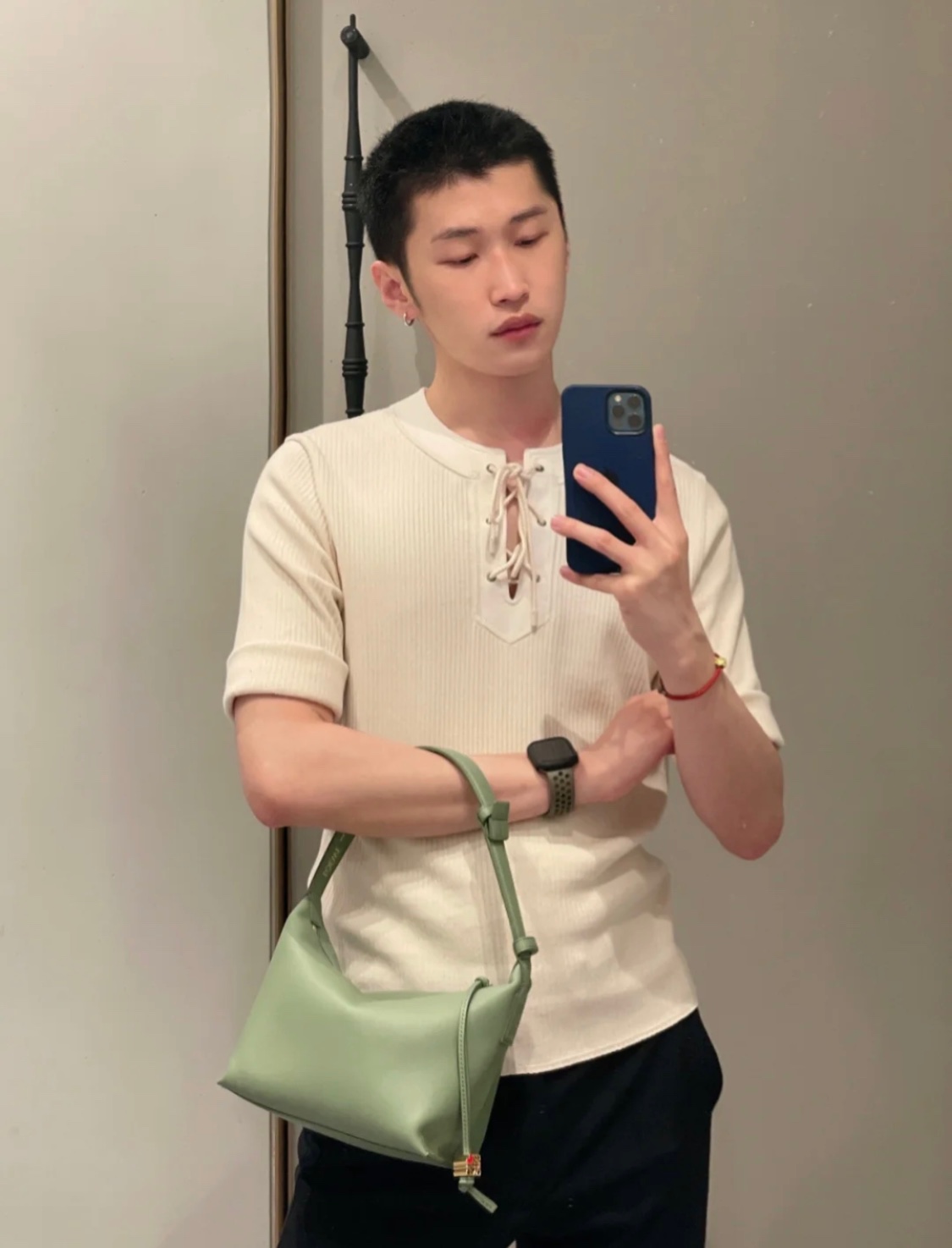 LOEWE罗意威 520情人节限定款 cubi全皮饭盒包 0559牛油果绿