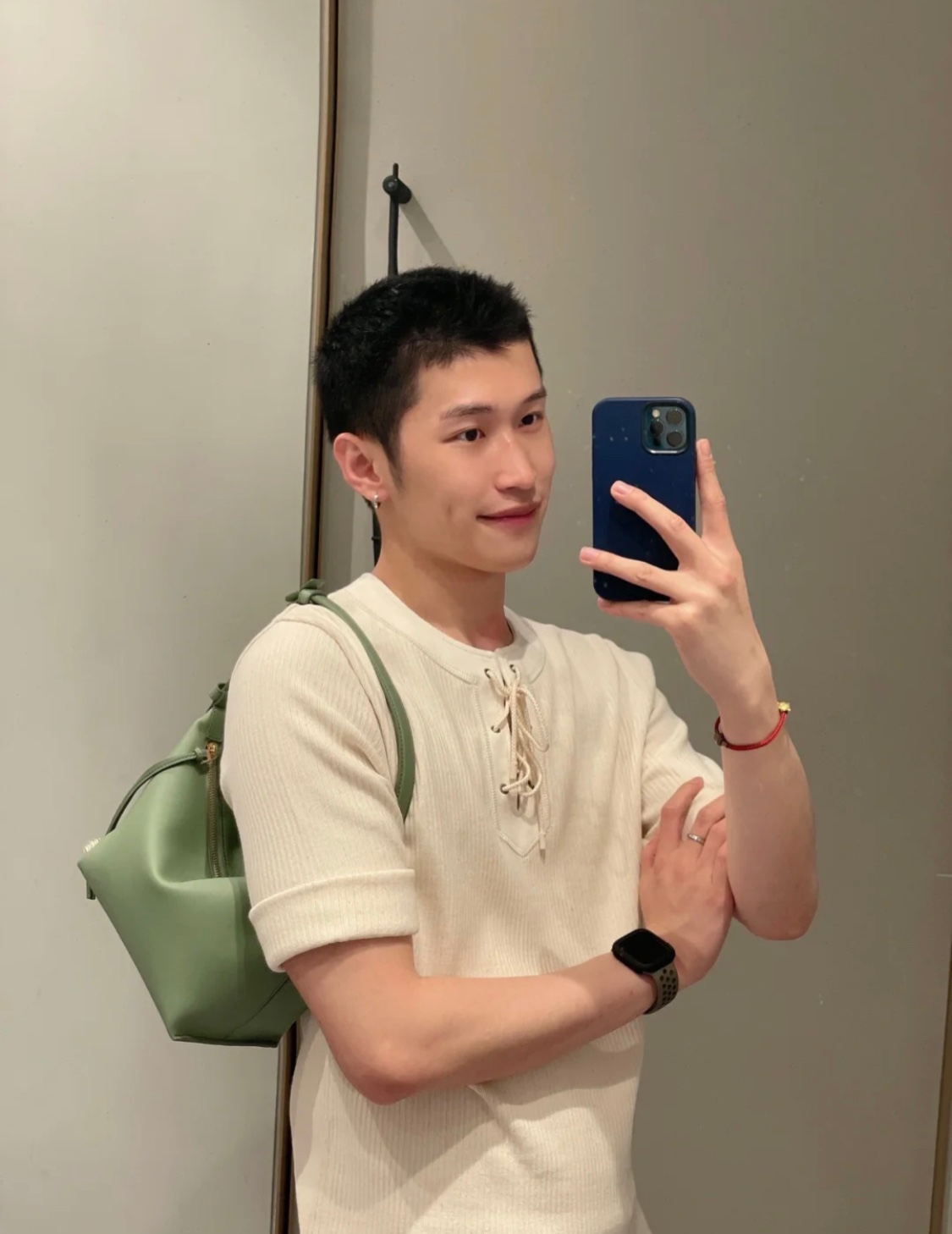 LOEWE罗意威 520情人节限定款 cubi全皮饭盒包 0559牛油果绿