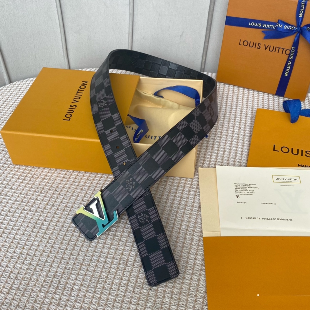 Louis Vuitton Belts Calfskin Cowhide