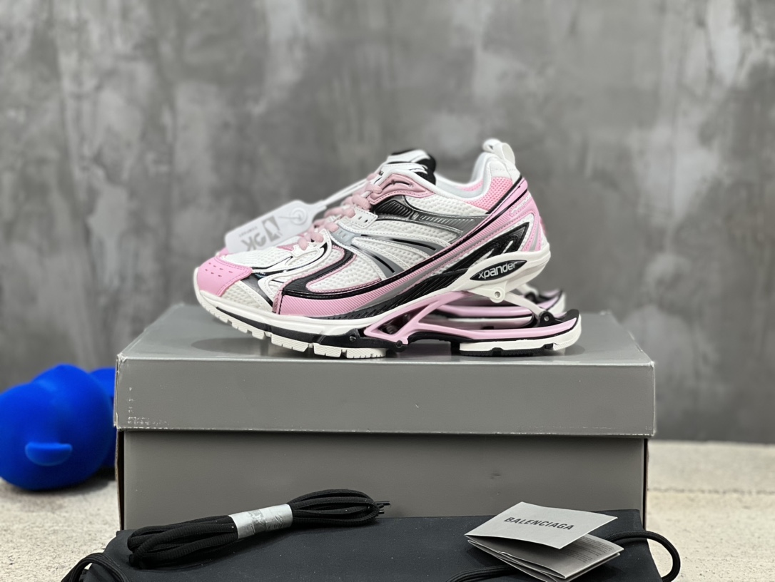 Los zapatos Balenciaga Balenciaga X-Pander 6.0 retro de primavera no contienen zapatillas de malla de cuero n…