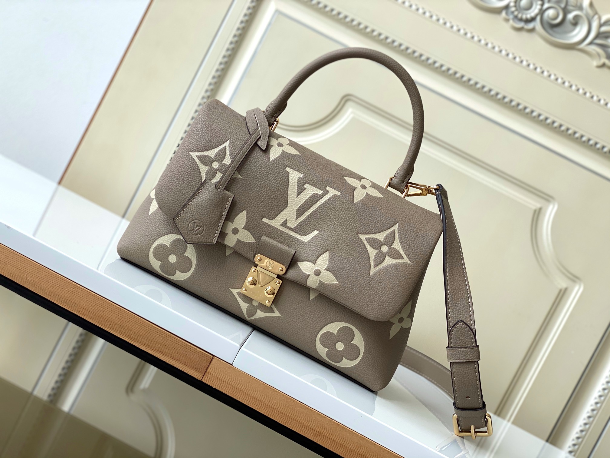 Cheap High Quality Replica
 Louis Vuitton Bags Handbags Apricot Color Black Empreinte​ Casual M45976