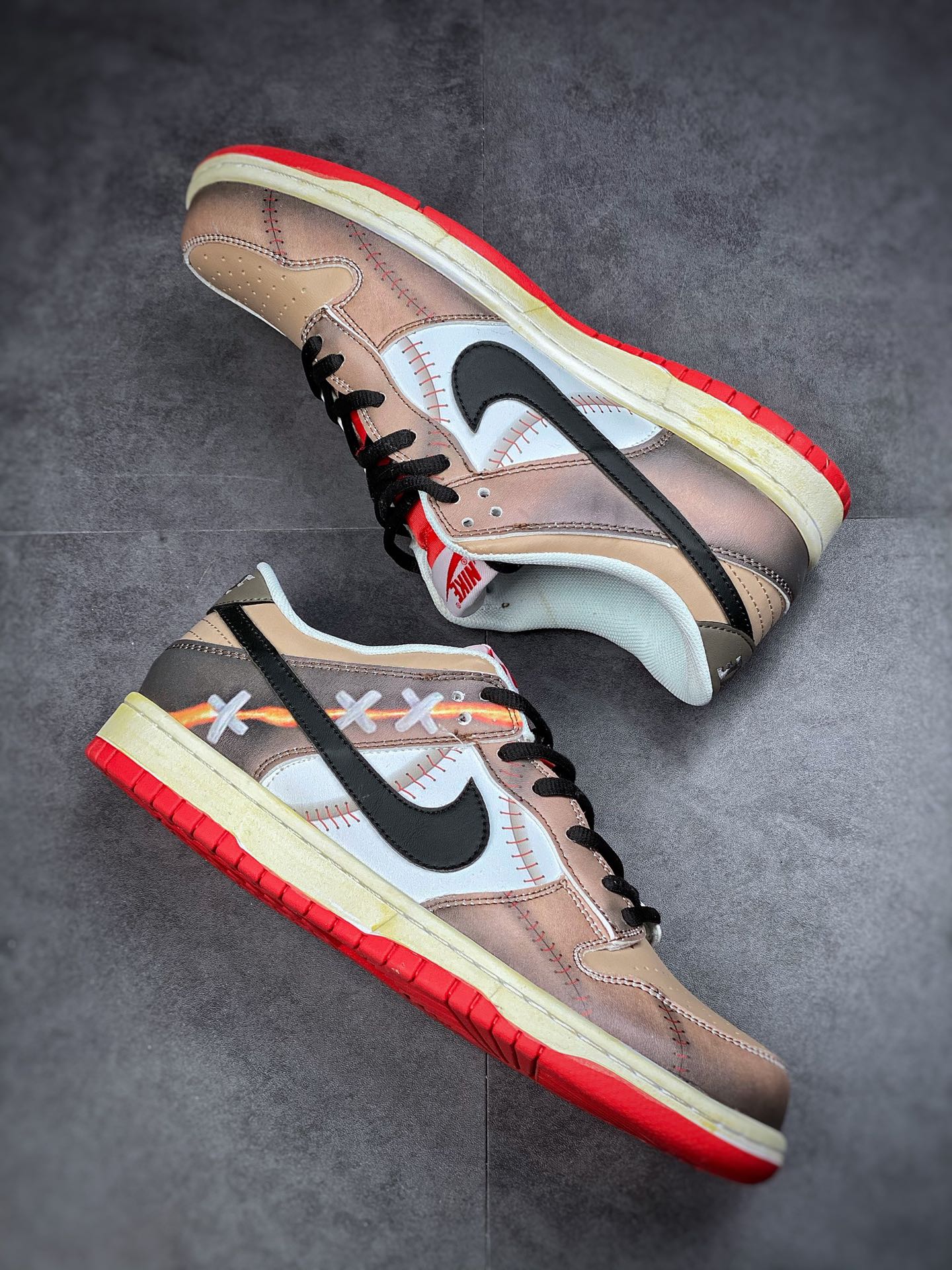 190 Futura x Nike Dunk Low SB联名 解构绑带滑板鞋 DD1391-600