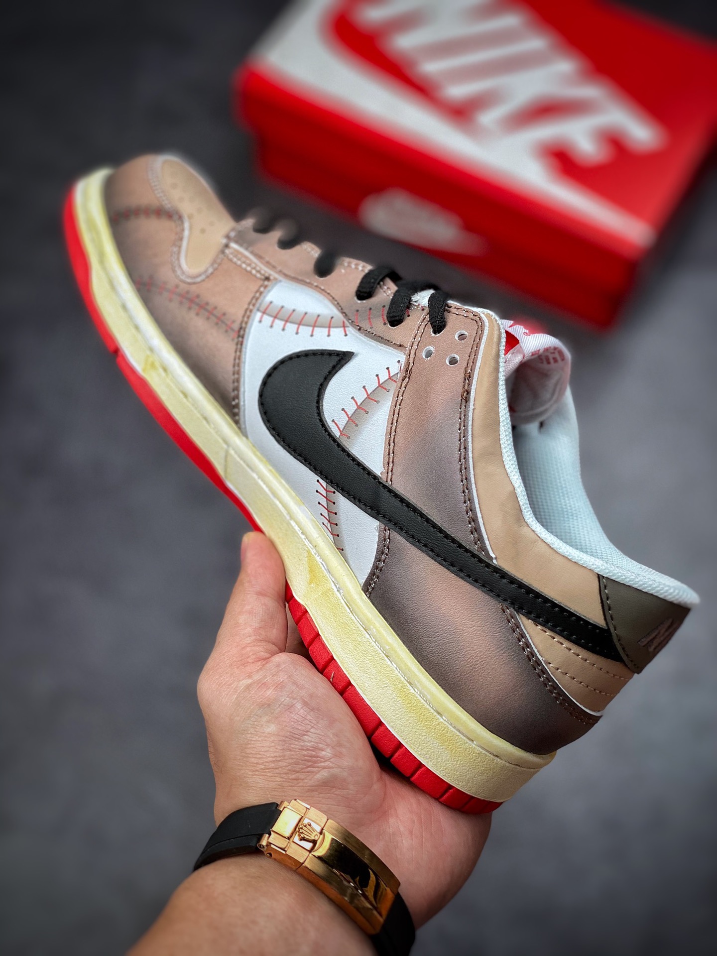 190 Futura x Nike Dunk Low SB联名 解构绑带滑板鞋 DD1391-600