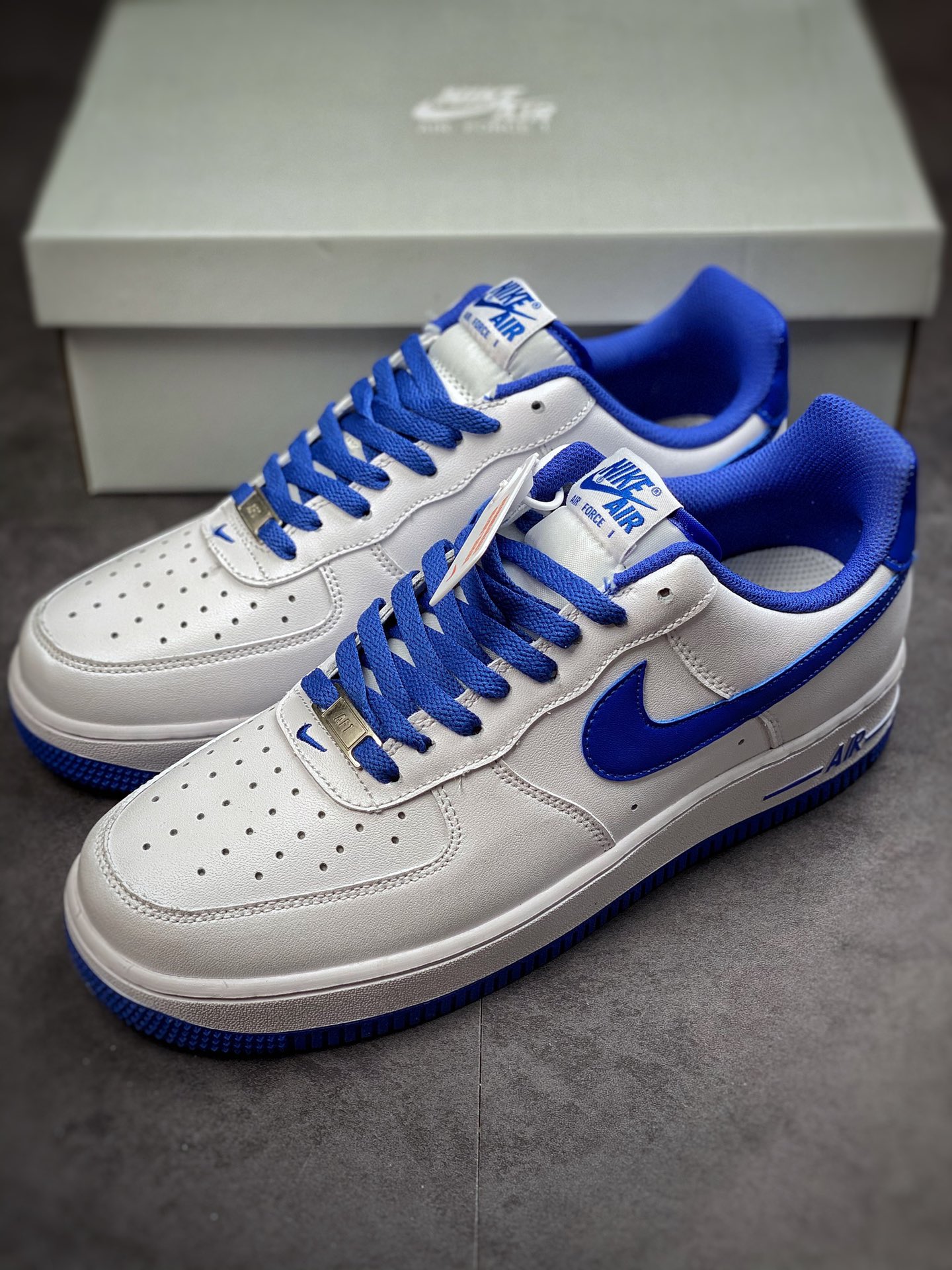 160 Nike Air Force 1 Low 07 白蓝 #原楦头原纸板 打造纯正空军版型 DH7561-104