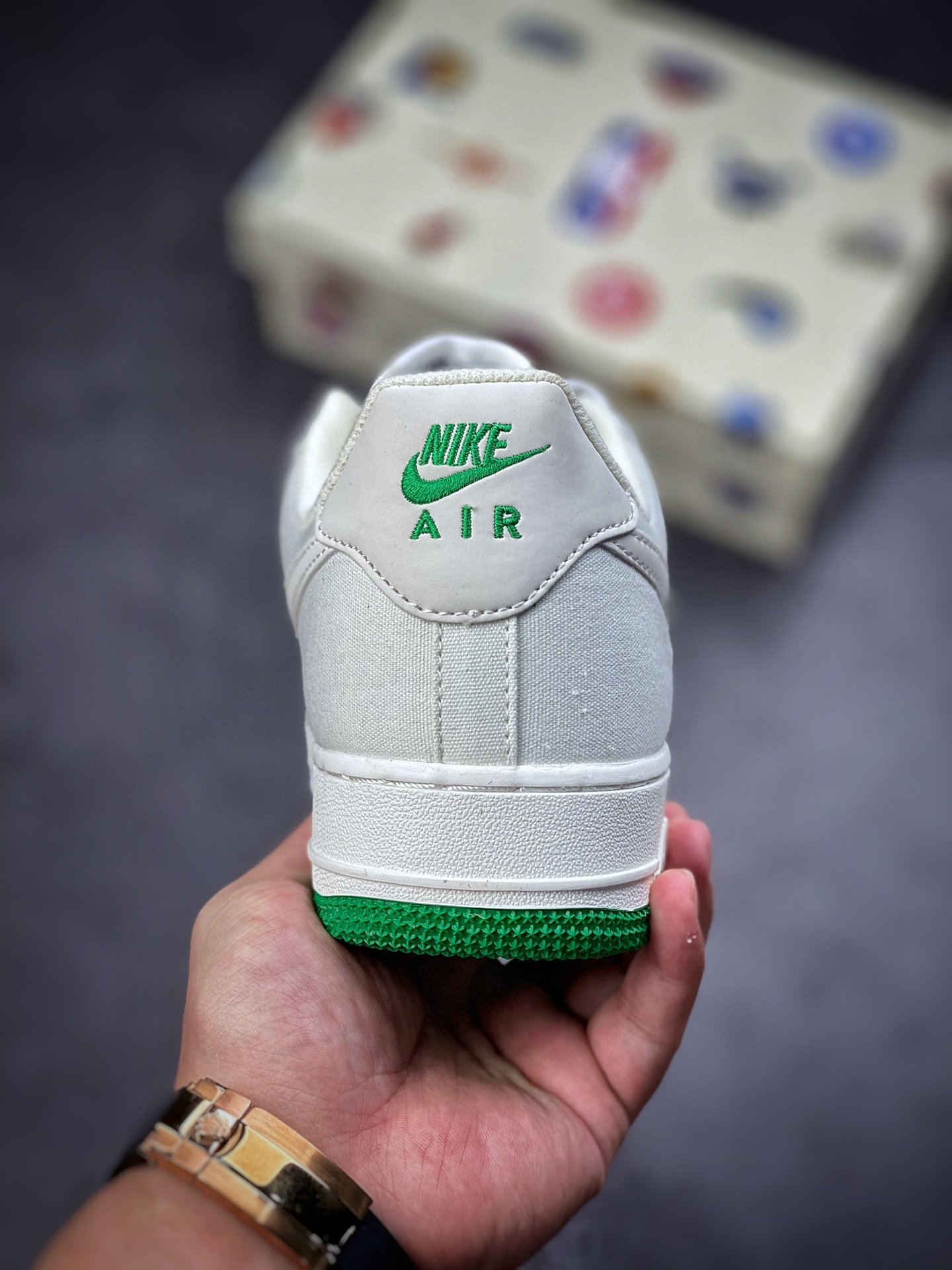 220 Nike Air Force 1 Low 07 帆布 白绿NA2022-002