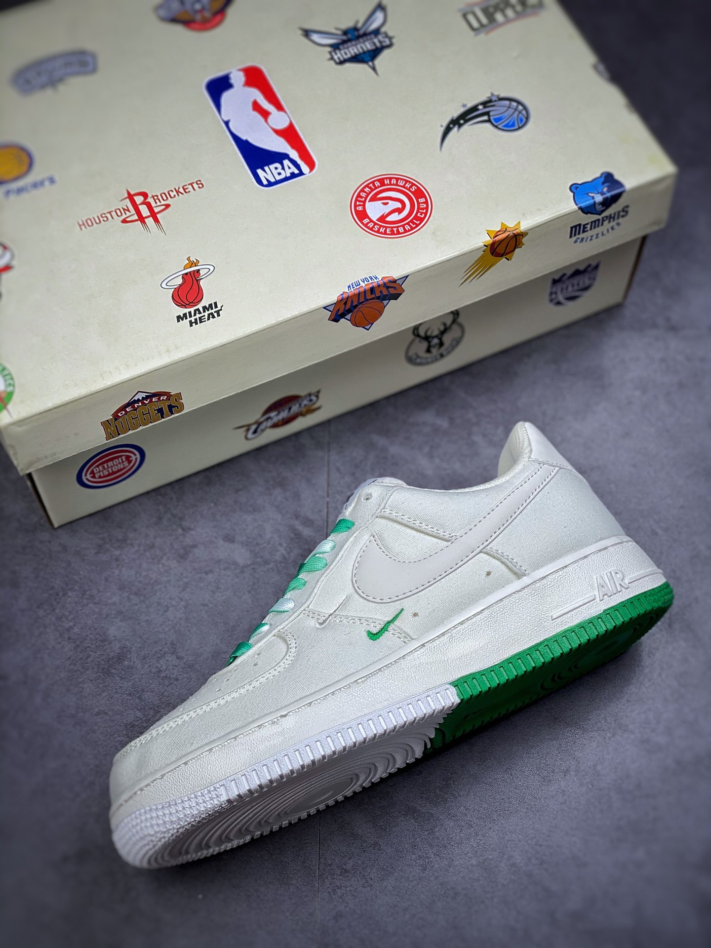 220 Nike Air Force 1 Low 07 帆布 白绿NA2022-002