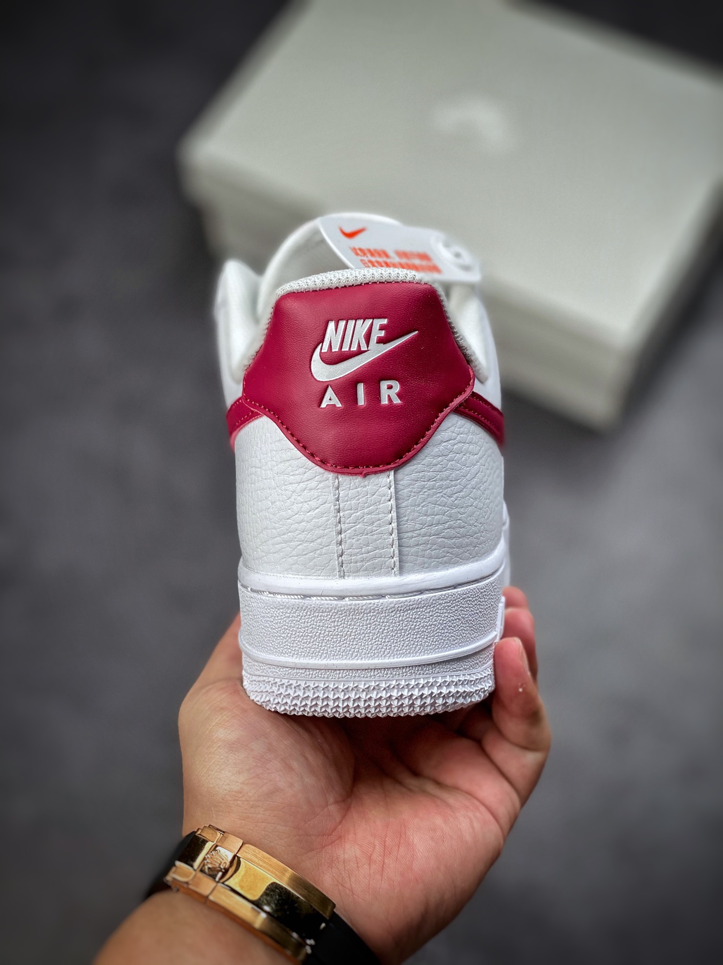 220 Nike Air Force 1 Low 07 白红 #原楦头原纸板315115-154