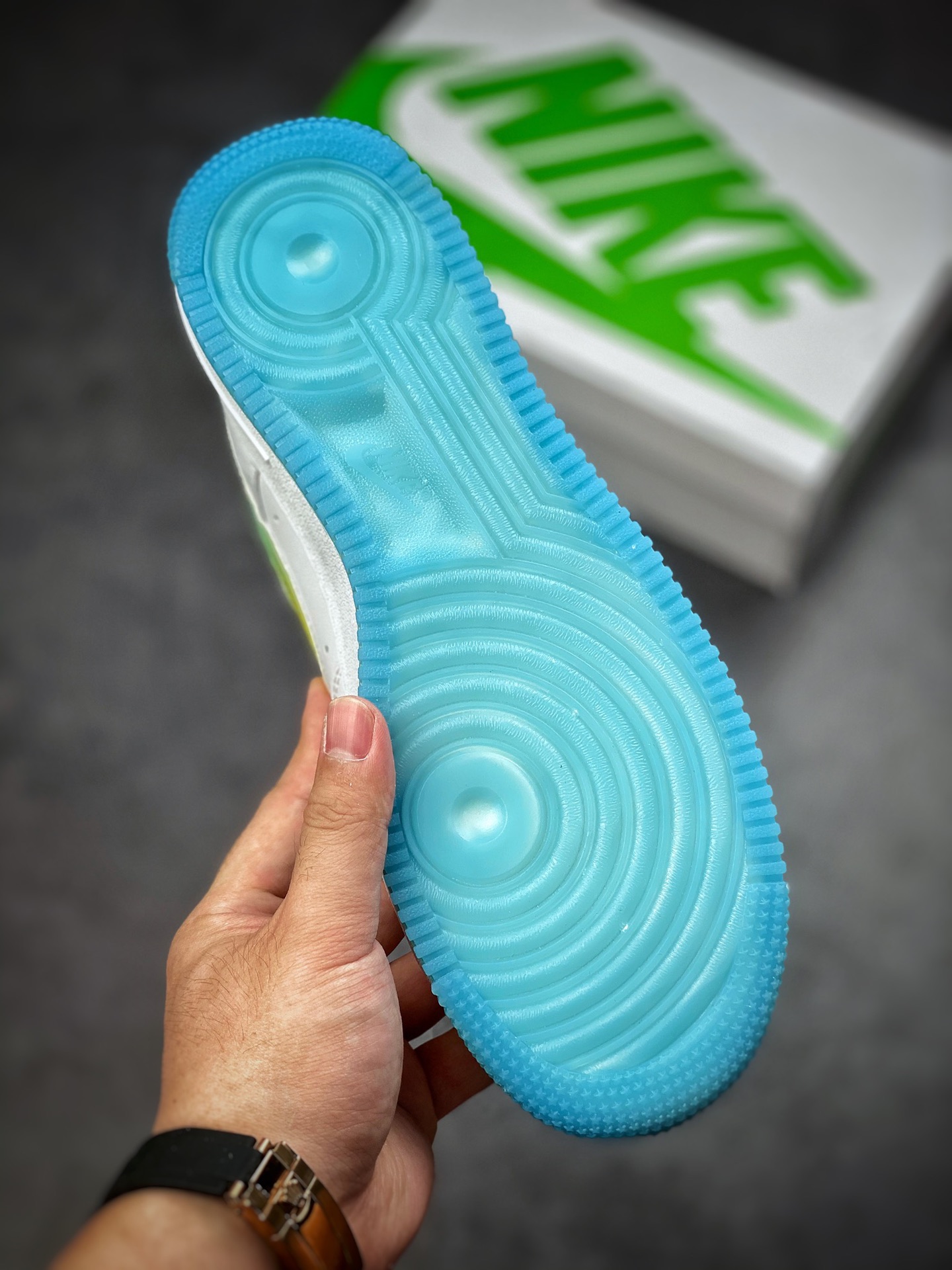 240 Nike Air Force 1 Low 07 白蓝黄渐变 冰柠檬配色 TO1232-111
