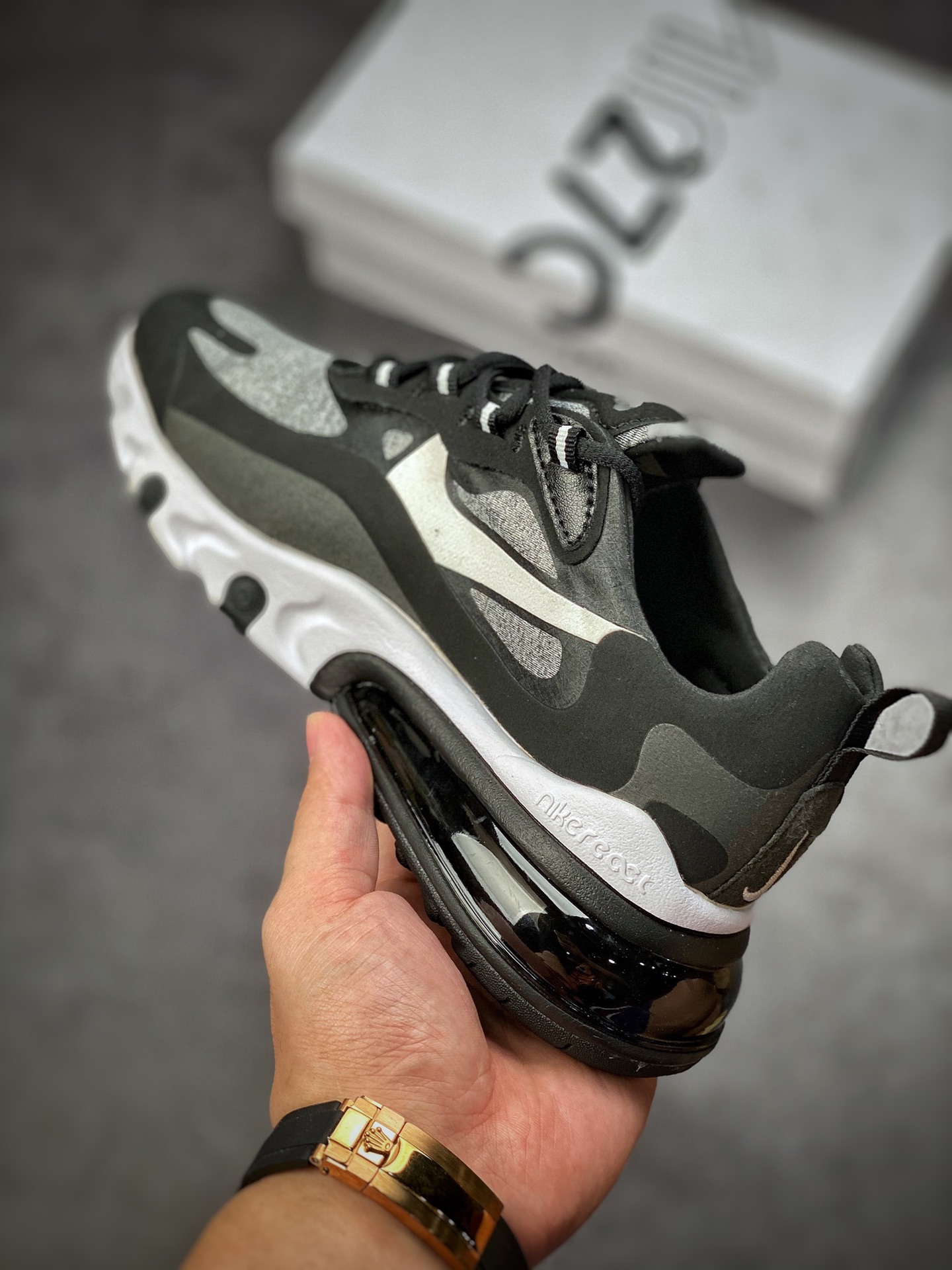 160 Nike Air Max 270 React 完美还原细节AT6174-001