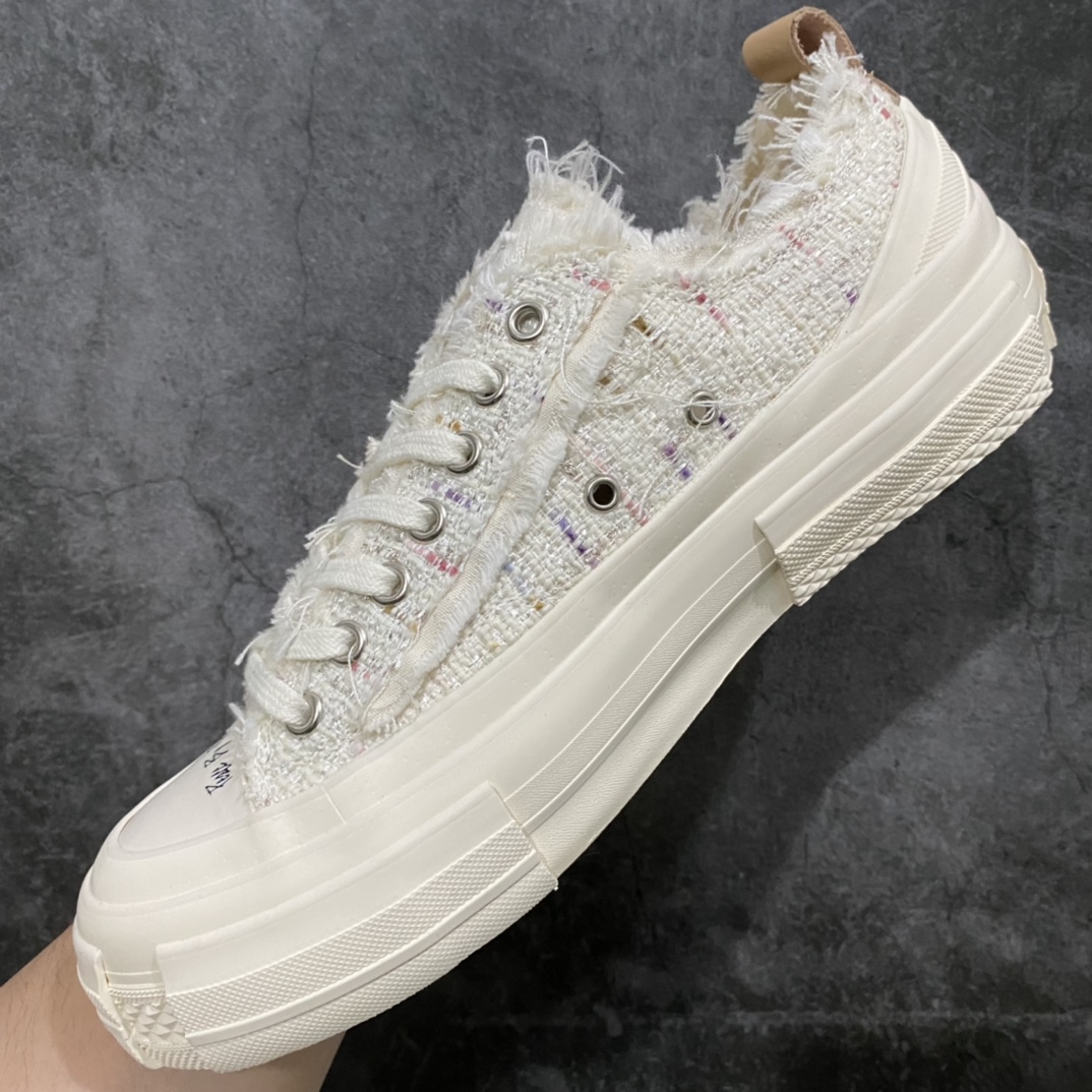 图片[8]-xVESSEL G.O.P. Low 吴建豪主理品牌 解构重叠厚底软木低帮硫化板鞋 小香风 原鞋数据开发 终端优势供应 当前市售最高版本 正确半贴合鞋标工艺 正确鞋头上翘整体楦型 紫外光变色效果 原厂12蛊司厚实舒适帆布面料 流苏做旧复古效果 支持NFC网页编码识别 升级厚实木塞内底 纯手工贴合多重围条硫化工艺 市售最强品质 实拍即所得 秒杀市场所有版本 随意对比 尺码：35 36 37 38 39 40 41 42 43 44 45-选品中心