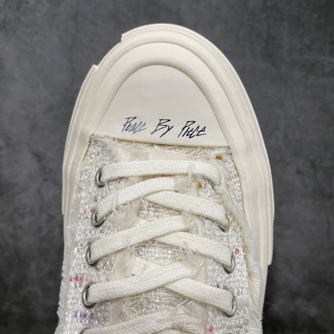 图片[5]-xVESSEL G.O.P. Low 吴建豪主理品牌 解构重叠厚底软木低帮硫化板鞋 小香风 原鞋数据开发 终端优势供应 当前市售最高版本 正确半贴合鞋标工艺 正确鞋头上翘整体楦型 紫外光变色效果 原厂12蛊司厚实舒适帆布面料 流苏做旧复古效果 支持NFC网页编码识别 升级厚实木塞内底 纯手工贴合多重围条硫化工艺 市售最强品质 实拍即所得 秒杀市场所有版本 随意对比 尺码：35 36 37 38 39 40 41 42 43 44 45-选品中心