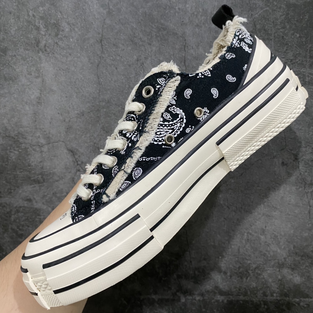 图片[9]-xVESSEL G.O.P. Low 吴建豪主理品牌 解构重叠厚底软木低帮硫化板鞋 腰果花 原鞋数据开发 终端优势供应 当前市售最高版本 正确半贴合鞋标工艺 正确鞋头上翘整体楦型 紫外光变色效果 原厂12蛊司厚实舒适帆布面料 流苏做旧复古效果 支持NFC网页编码识别 升级厚实木塞内底 纯手工贴合多重围条硫化工艺 市售最强品质 实拍即所得 秒杀市场所有版本 随意对比 尺码：35 36 37 38 39 40 41 42 43 44 45-选品中心