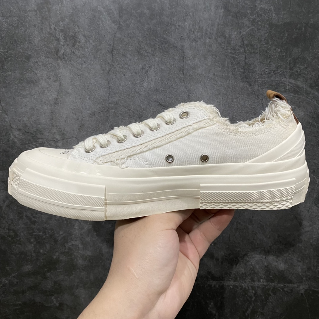 图片[2]-xVESSEL G.O.P. Low 吴建豪主理品牌 解构重叠厚底软木低帮硫化板鞋 米白 原鞋数据开发 终端优势供应 当前市售最高版本 正确半贴合鞋标工艺 正确鞋头上翘整体楦型 紫外光变色效果 原厂12蛊司厚实舒适帆布面料 流苏做旧复古效果 支持NFC网页编码识别 升级厚实木塞内底 纯手工贴合多重围条硫化工艺 市售最强品质 实拍即所得 秒杀市场所有版本 随意对比 尺码：35 36 37 38 39 40 41 42 43 44 45-选品中心